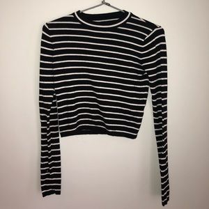 Cropped Brandy Melville Long Sleeve Shirt